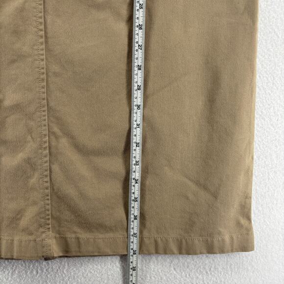 FOR JOSEPH Skirt 32 XXS Twill Pencil Straight Midi Utility 5 Pocket Beige Khaki - Picture 12 of 13